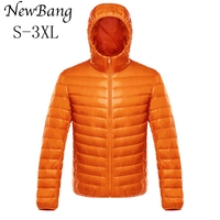 NewBang Down Coat Male Ultra Light Down Jacket Men's Warm Jackets Windbreaker Lightweight Coat Feather Puffer Parka Feather Coat 1